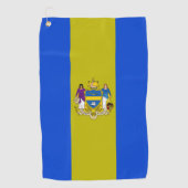 vlag van Philadelphia (Pennsylvania) Golfhanddoek (Voorkant)