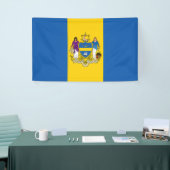 Vlag van Philadelphia (Pennsylvania) Spandoek (Beurs)