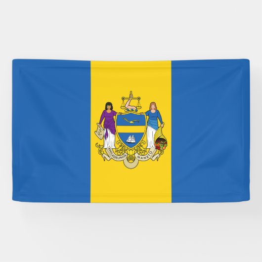 Vlag van Philadelphia (Pennsylvania) Spandoek (Horizontaal)
