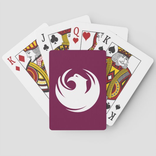 Vlag van Phoenix, Arizona Pokerkaarten (Achterkant)