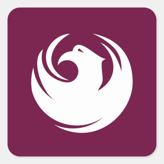 Vlag van Phoenix, Arizona Vierkante Sticker (Voorkant)