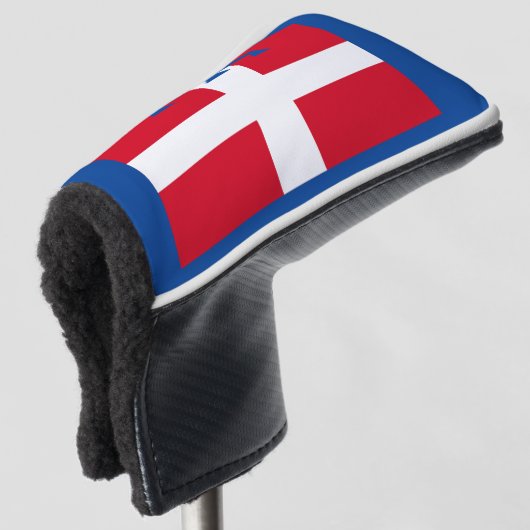 Vlag van Piemonte (Italië) Golfheadcover (3/4 voorkant)