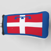 Vlag van Piemonte (Italië) Golfheadcover (Voorkant)