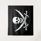 Vlag van Pirate Jolly Roger Wandkleed (Voorkant)