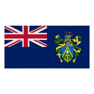 Vlag van Pitcairn-eilanden Perfect Poster