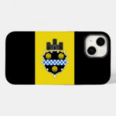 Vlag van Pittsburgh, Pennsylvania Case-Mate iPhone Case (Achterkant (horizontaal))