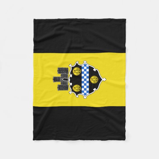Vlag van Pittsburgh, Pennsylvania Fleece Blanket (Voorkant)