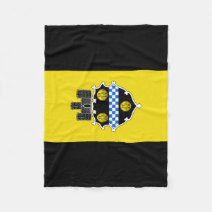 Vlag van Pittsburgh, Pennsylvania Fleece Blanket Deken