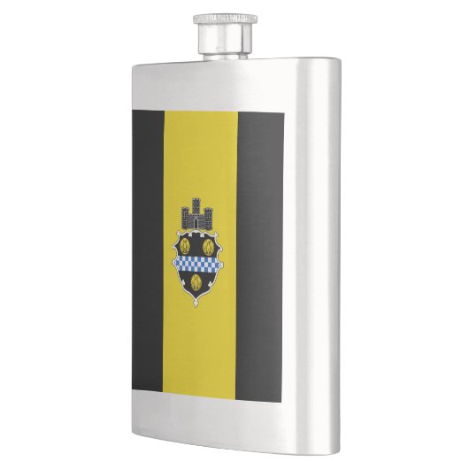 Vlag van Pittsburgh, Pennsylvania Hip Flask Flacon (Links)