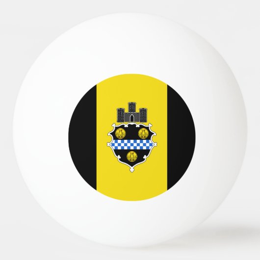 Vlag van Pittsburgh, Pennsylvania Pingpongballen (Voorkant)