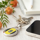 Vlag van Pittsburgh, Pennsylvania Sleutelhanger (Zijkant)