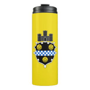 Vlag van Pittsburgh, Pennsylvania Thermal Tumbler Thermosbeker