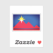 Vlag van Pocatello, Idaho Sticker (Vel)