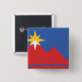 Vlag van Pocatello, Idaho Vierkante Button 5,1 Cm (Voorkant /achterkant)