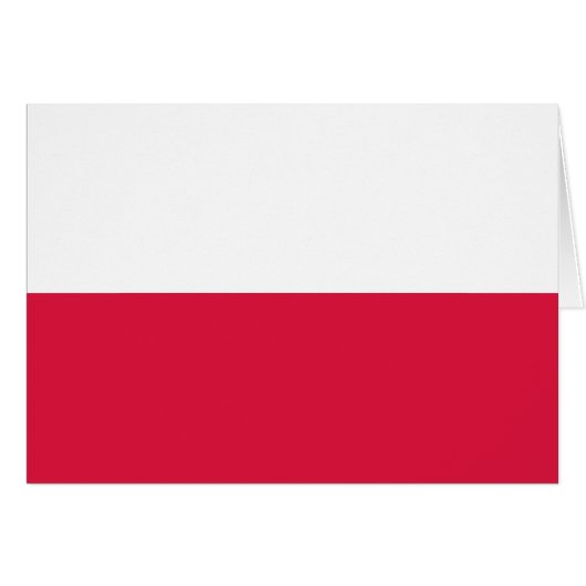 Vlag van Polen (Voorkant Horizontaal)