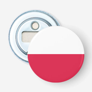 Vlag van Polen Button Flesopener