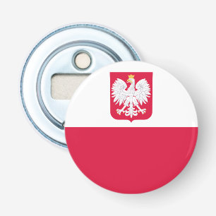 Vlag van Polen Button Flesopener