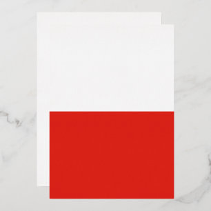 Vlag van Polen Folie Uitnodiging