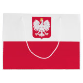 Vlag van Polen Groot Cadeauzakje (Achterkant)