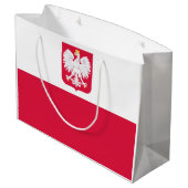 Vlag van Polen Groot Cadeauzakje (Achterkant Gekanteld)