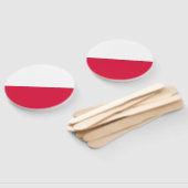 Vlag van Polen Handwaaier (Niet-gemonteerd)