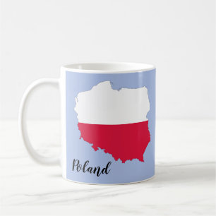 Vlag van Polen Kaart Koffiemok