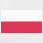 Vlag van Polen Labels (Design 1)
