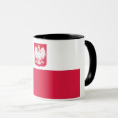 Vlag van Polen (met wapen) Mok (Voorkant rechts)