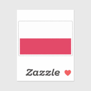 Vlag van Polen op maat gesneden Sticker