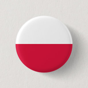 vlag van Polen Ronde Button 3,2 Cm