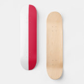 Vlag van Polen Skateboard (Voorkant)