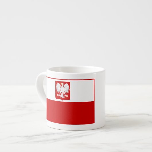 Vlag van Poolse wapenstilstand Espresso-Mokken Espresso Kop (Voorkant links)