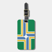 Vlag van Portland, Bagagelabel Oregon (Voorkant verticaal)