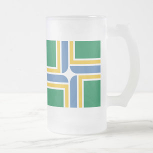 Vlag van Portland, Mok oregon Frosted Glass Beer