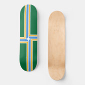 Vlag van Portland (Oregon) Skateboard (Voorkant)