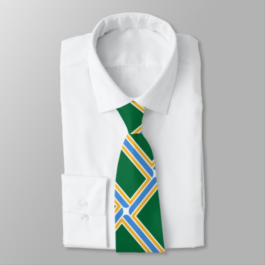 Vlag van Portland - Oregon Stropdas (Gebonden)