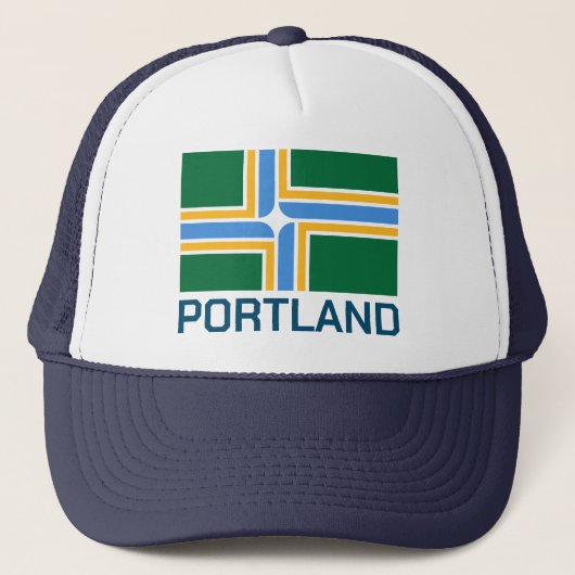 Vlag van Portland - Oregon Trucker Pet (Voorkant)