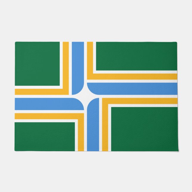 Vlag van Portland (Oregon, VS-stad) Deurmat (Voorkant)