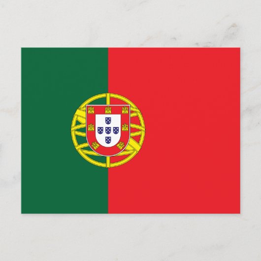 Vlag van Portugal Briefkaart (Voorkant)