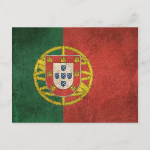  vlag van Portugal Briefkaart