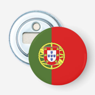 Vlag van Portugal Button Flesopener