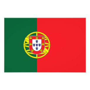 Vlag van Portugal Foto Afdruk