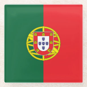 Vlag van Portugal Glazen Onderzetter