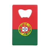 Vlag van Portugal Kredietkaart Flessenopener (Voorkant)