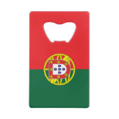 Vlag van Portugal Kredietkaart Flessenopener (Achterkant)