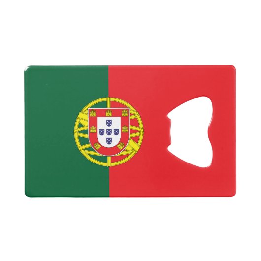 Vlag van Portugal Kredietkaart Flessenopener (Voorkant (Horizontaal))