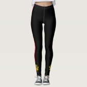 vlag van Portugal Leggings (Voorkant)