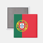 Vlag van Portugal Magneet (Voorkant / Achterkant)