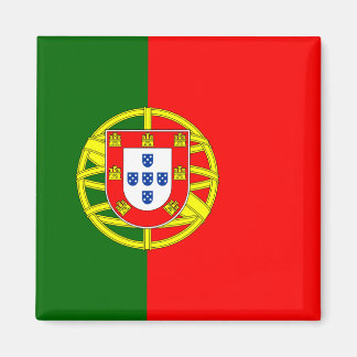 Vlag van Portugal Magnet (Vierkant) Magneet