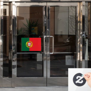 Vlag van Portugal op maat gesneden  Raamsticker